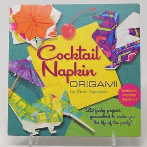 Cocktail Napkin Origami Duy Nguyen Hardcover Funky Party Project Activity Game